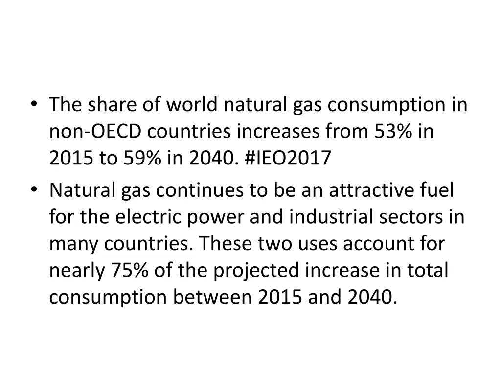 the share of world natural gas consumption