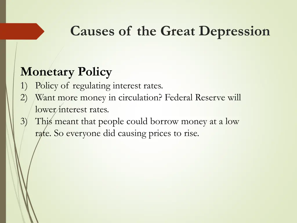 causes of the great depression 3