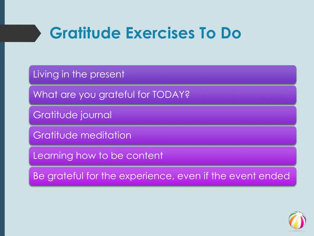 gratitude exercises to do