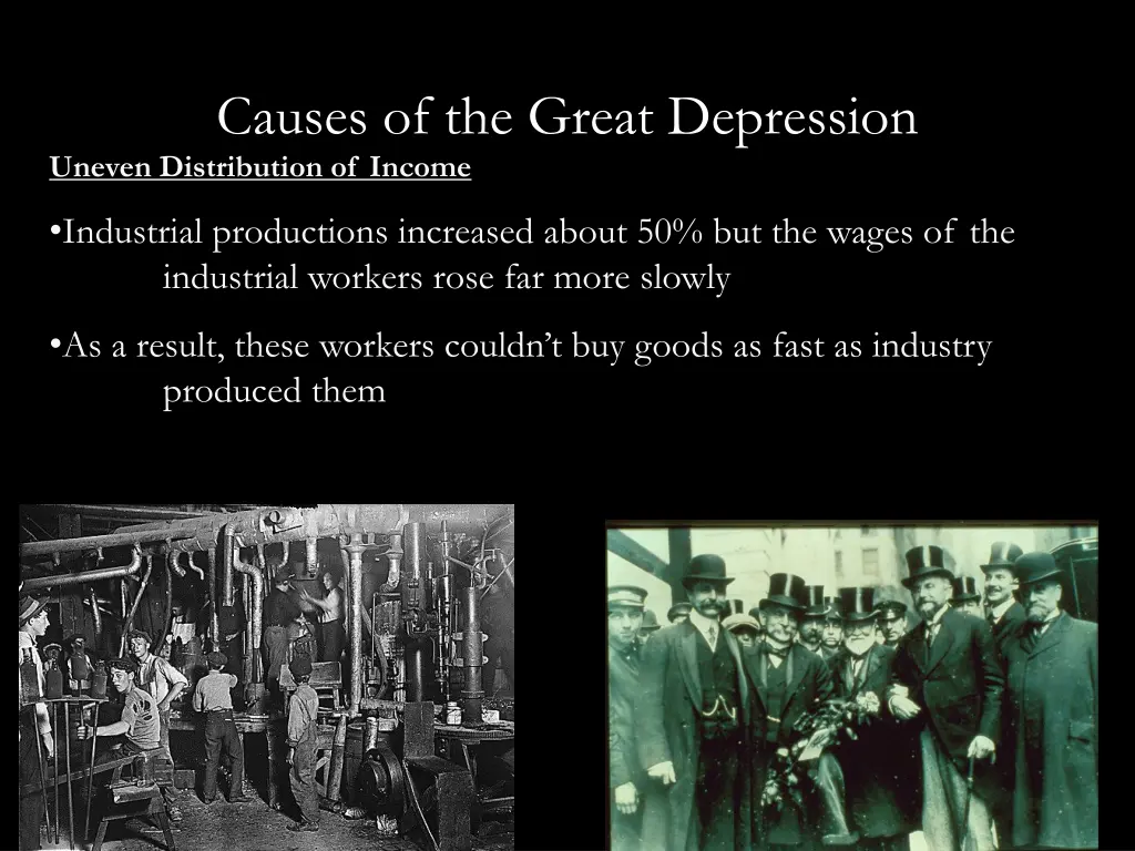 causes of the great depression 3