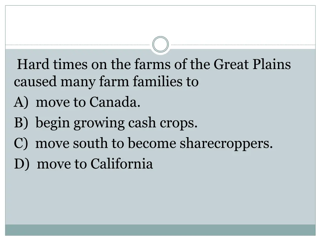 hard times on the farms of the great plains