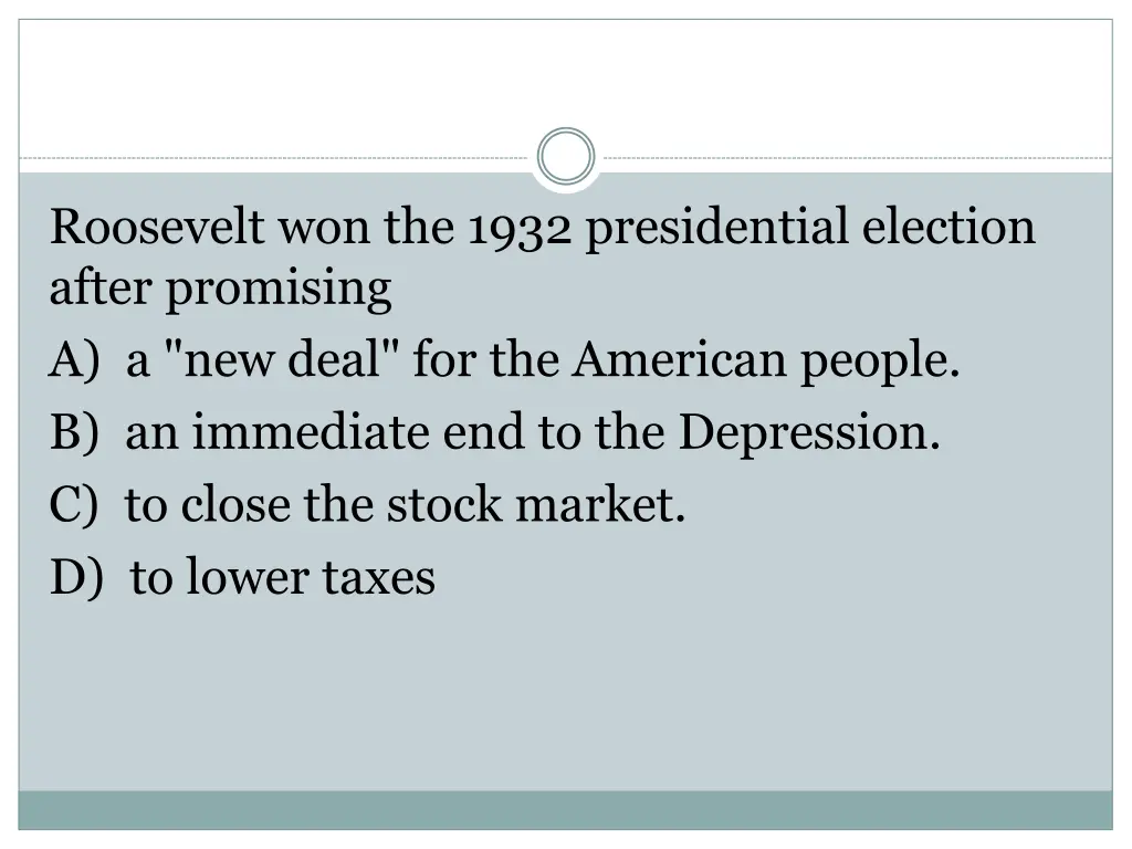 roosevelt won the 1932 presidential election