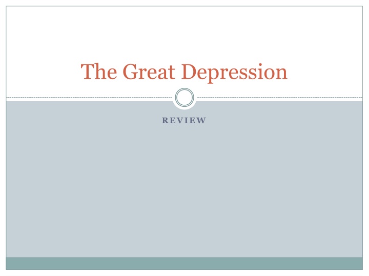 the great depression