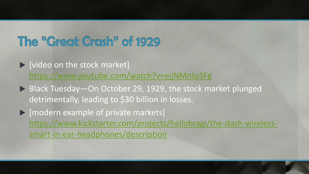 the great crash of 1929