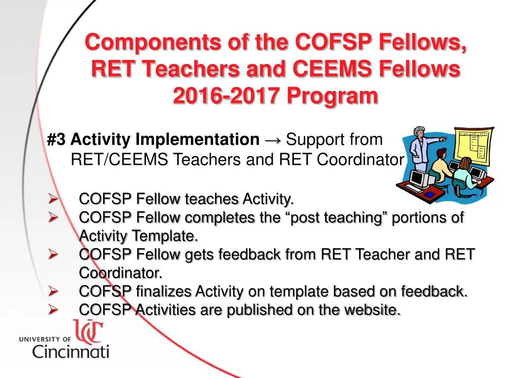 components of the cofsp fellows ret teachers 1