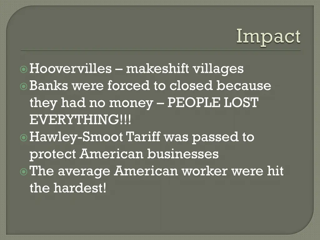 hoovervilles makeshift villages banks were forced