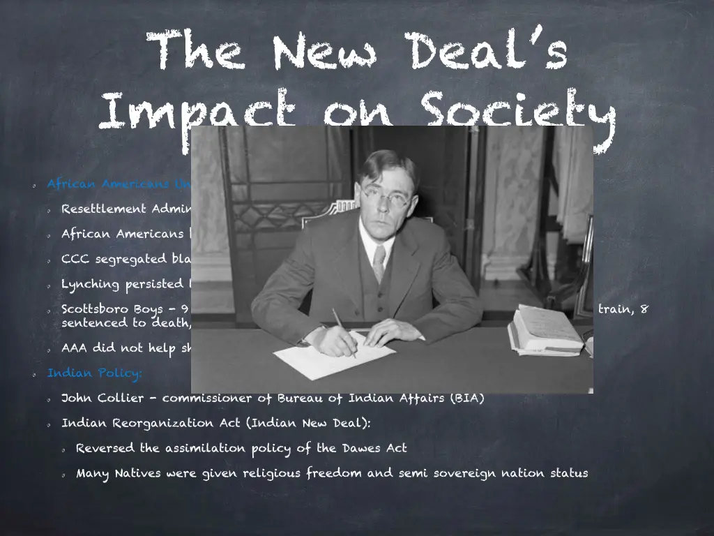 the new deal s impact on society 1