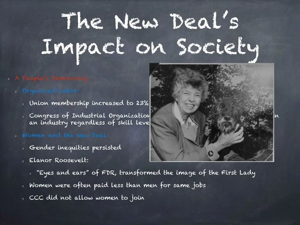 the new deal s impact on society