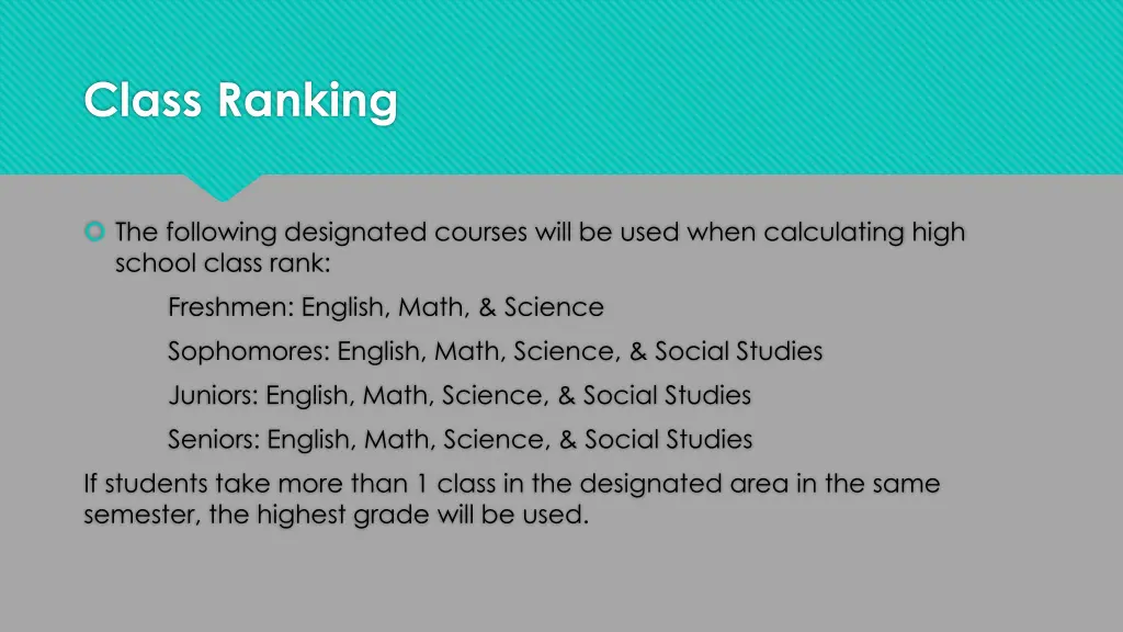 class ranking