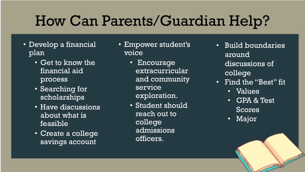 how can parents guardian help