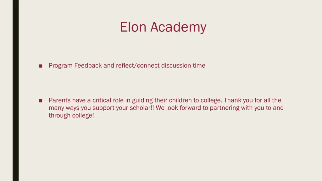 elon academy 13