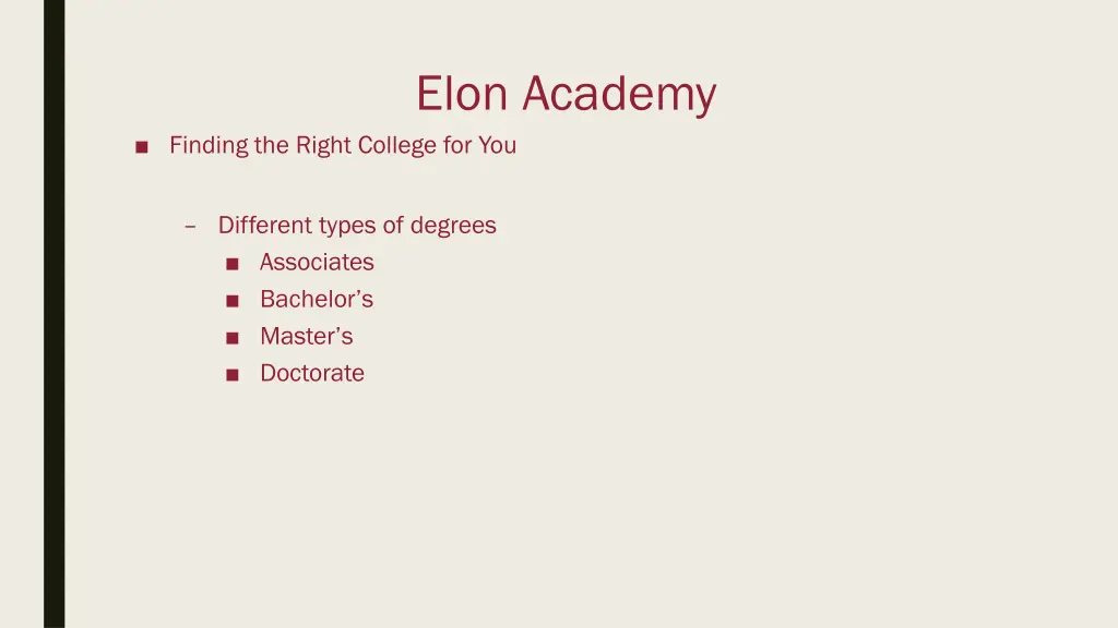 elon academy 7