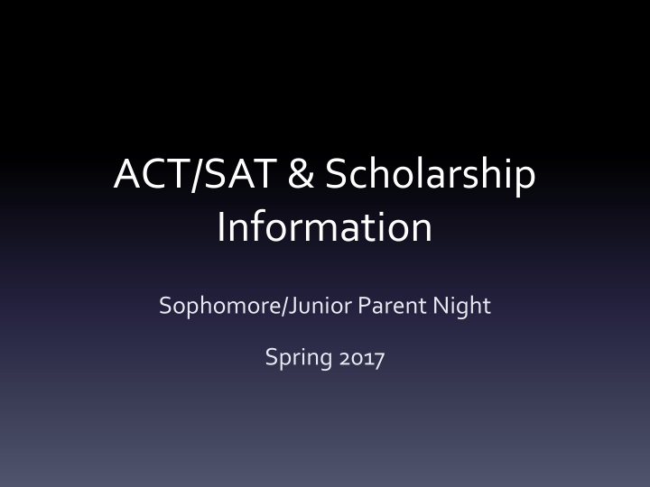 act sat scholarship information