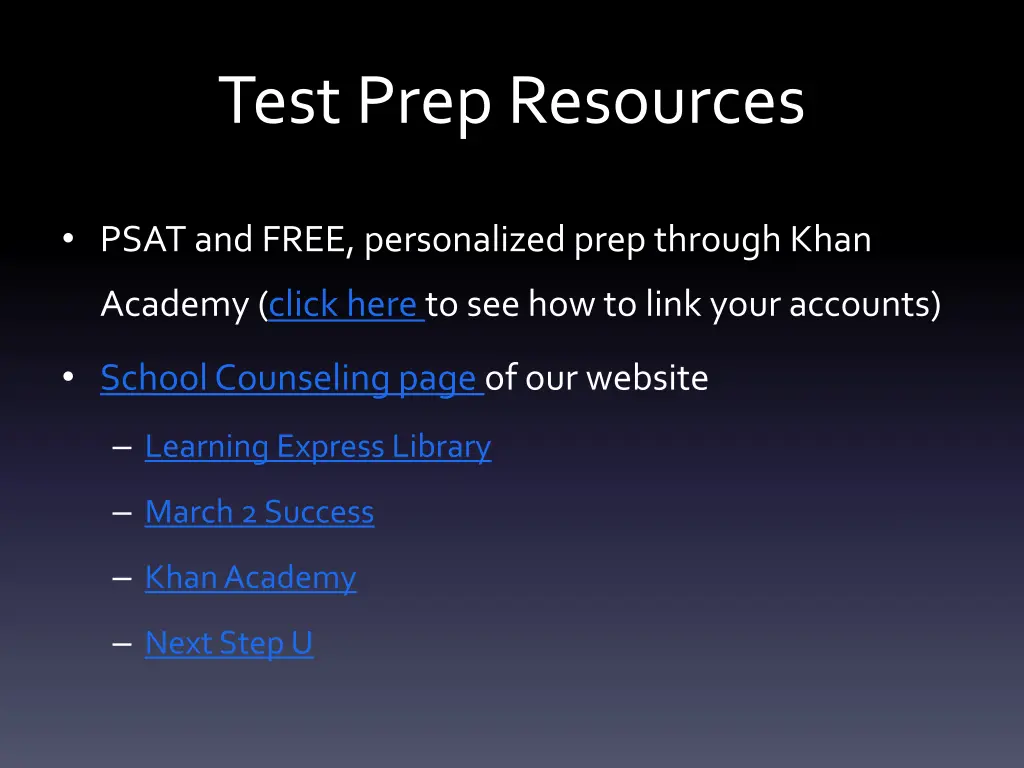 test prep resources