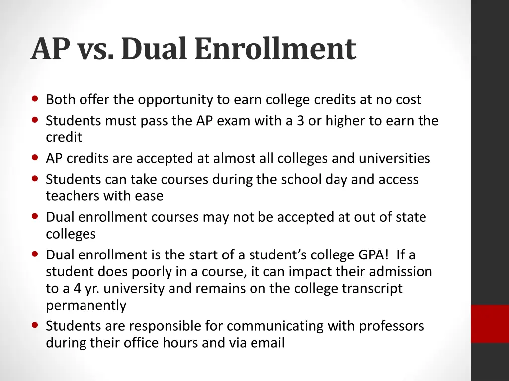 ap vs dual enrollment