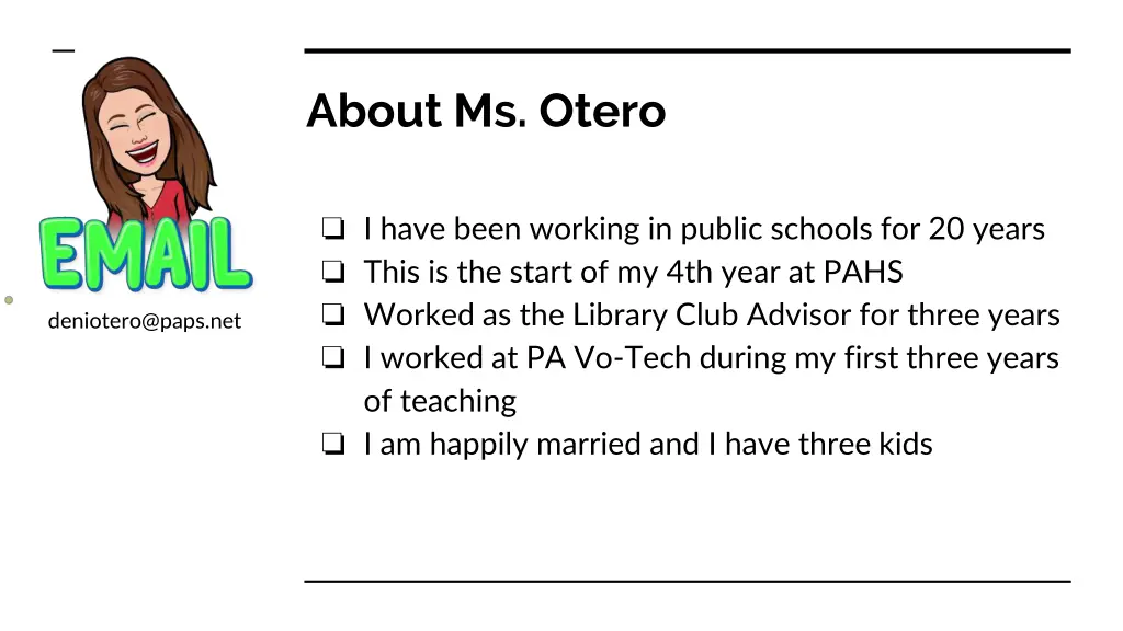 about ms otero