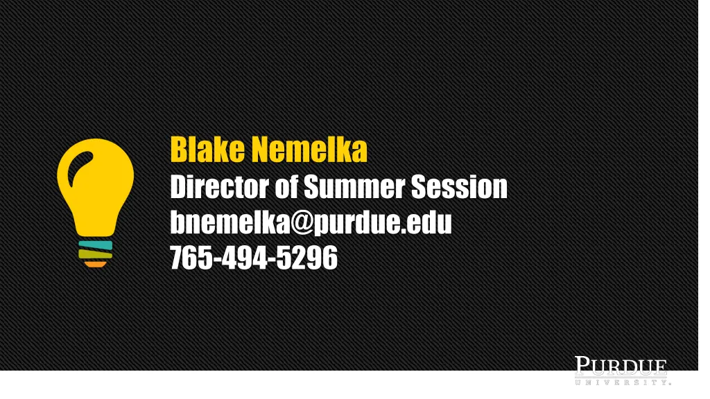 blake nemelka director of summer session