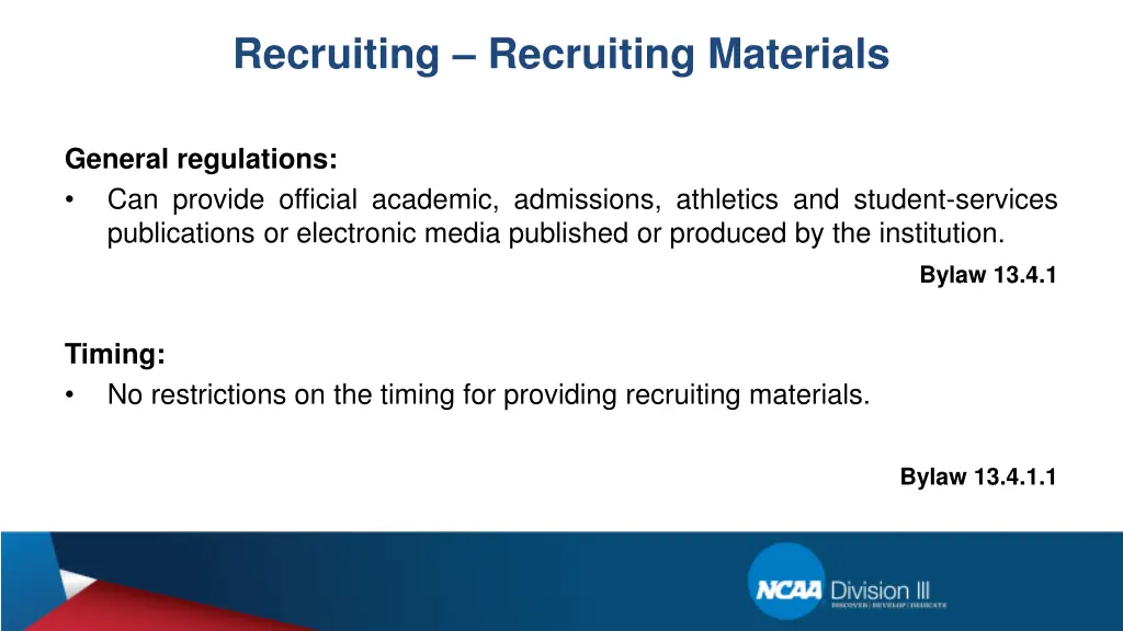 recruiting recruiting materials