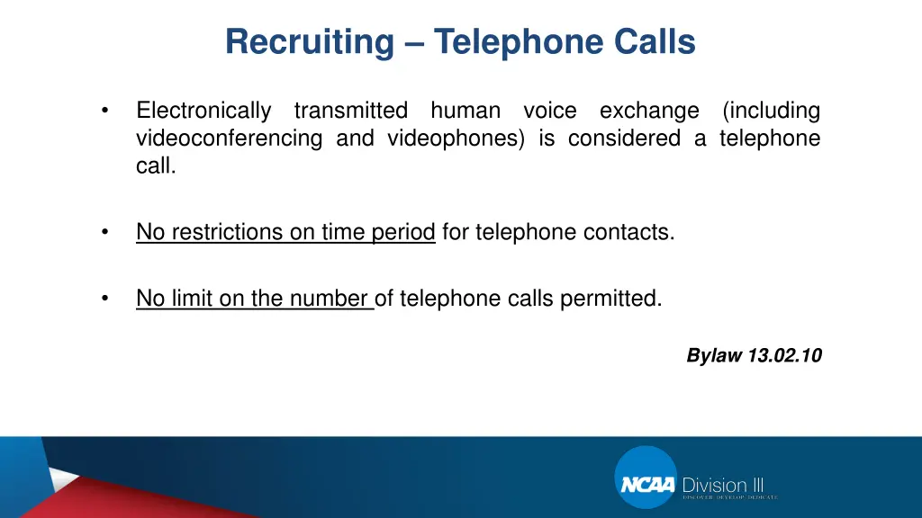 recruiting telephone calls