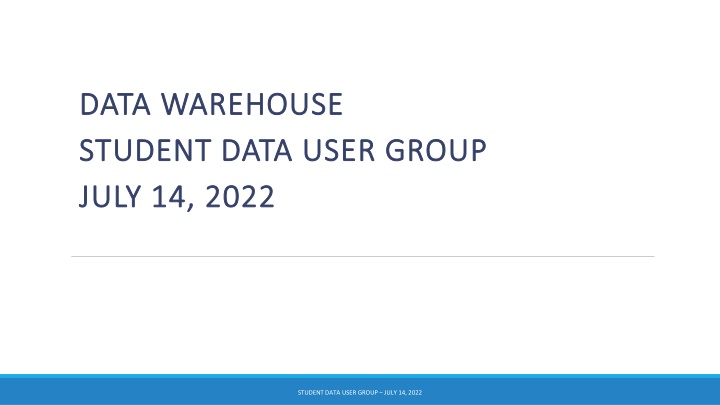 data warehouse data warehouse student data user