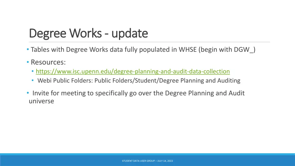 degree works degree works update