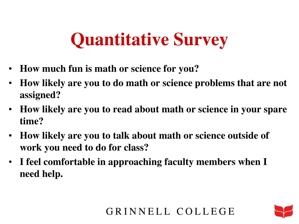 quantitative survey