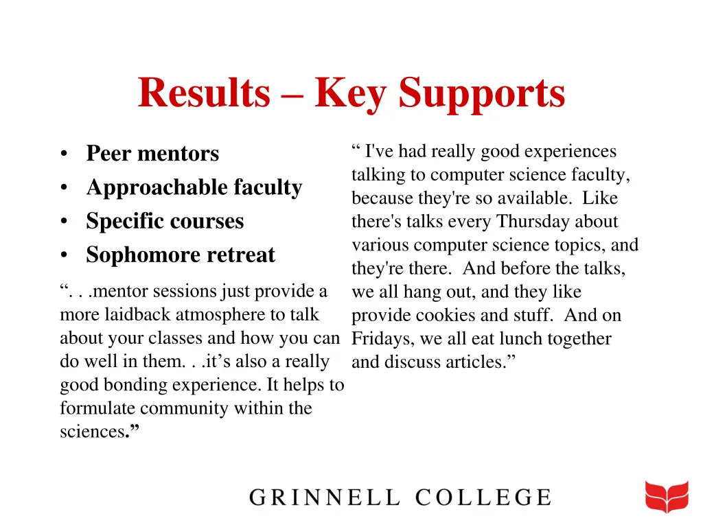 results key supports