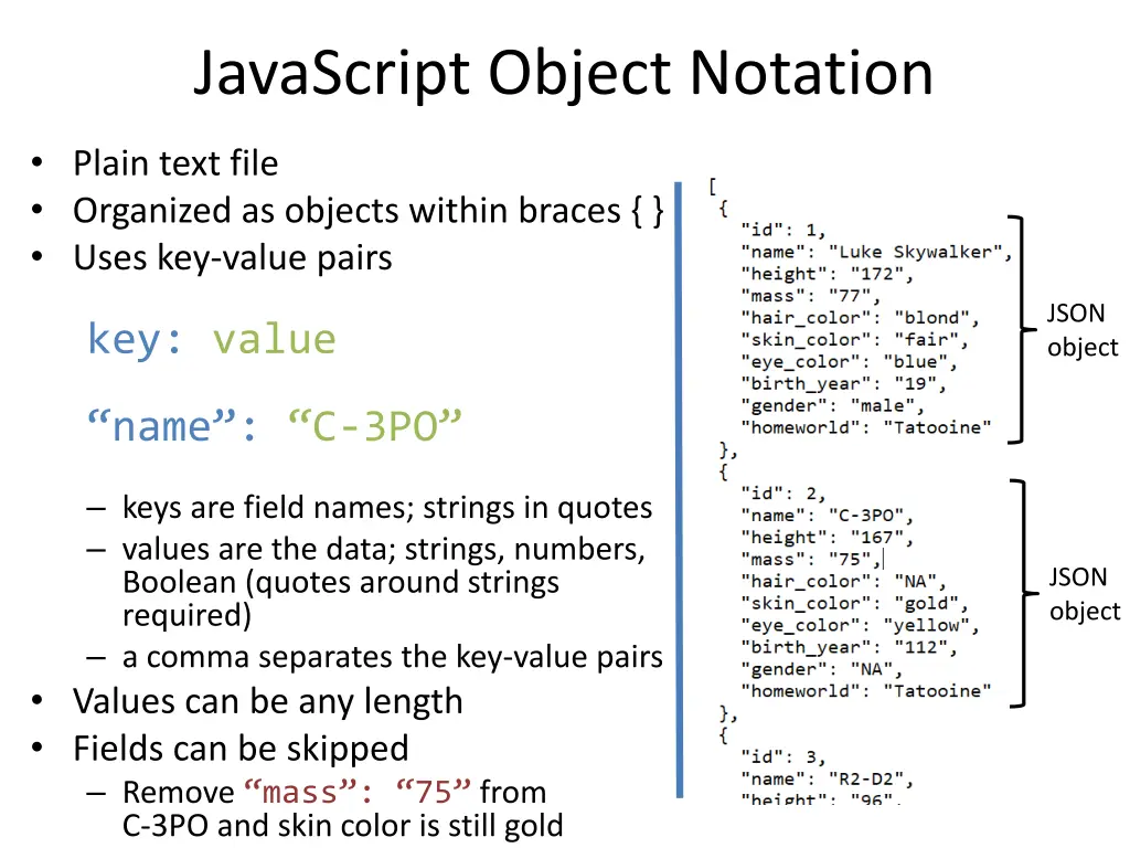 javascript object notation