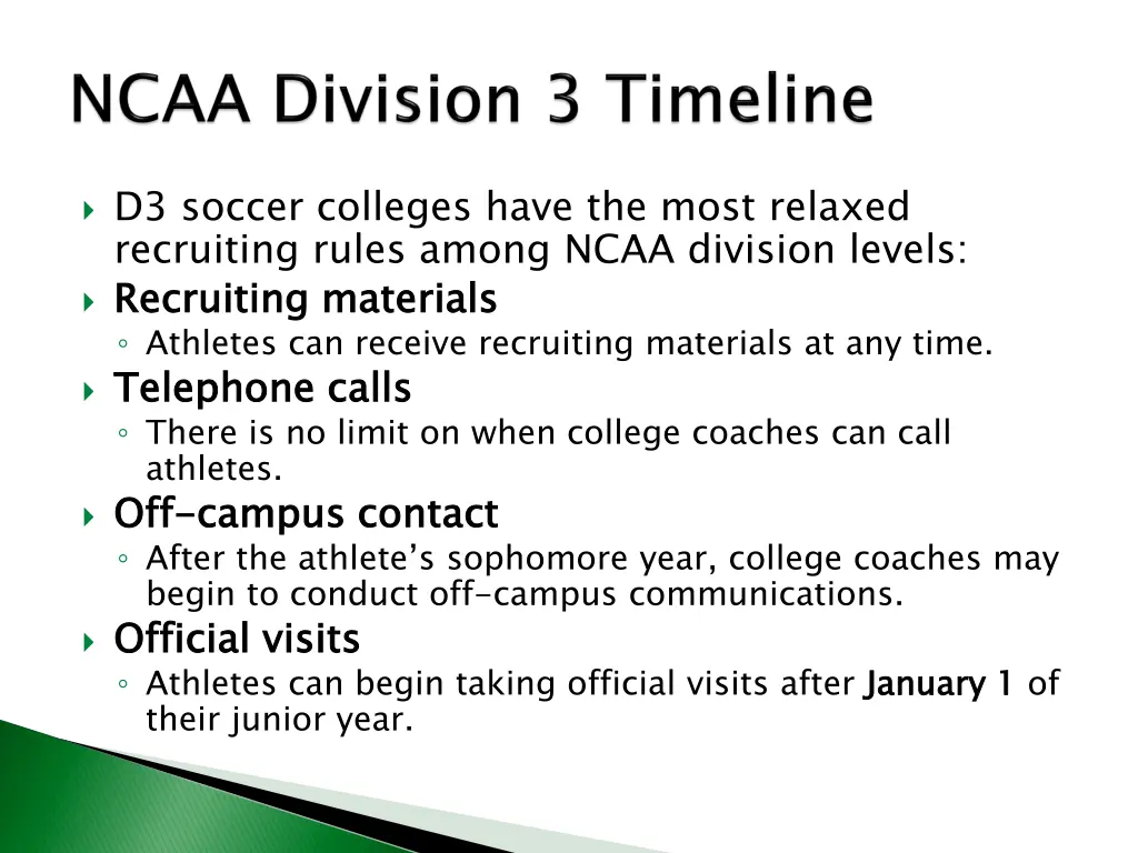 d3 soccer colleges have the most relaxed