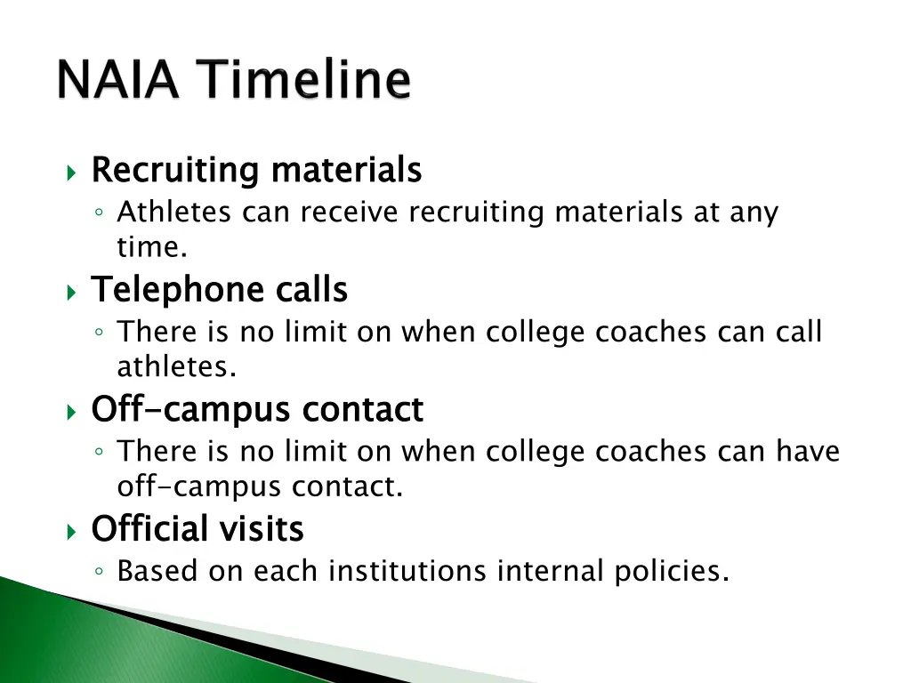 recruiting materials athletes can receive