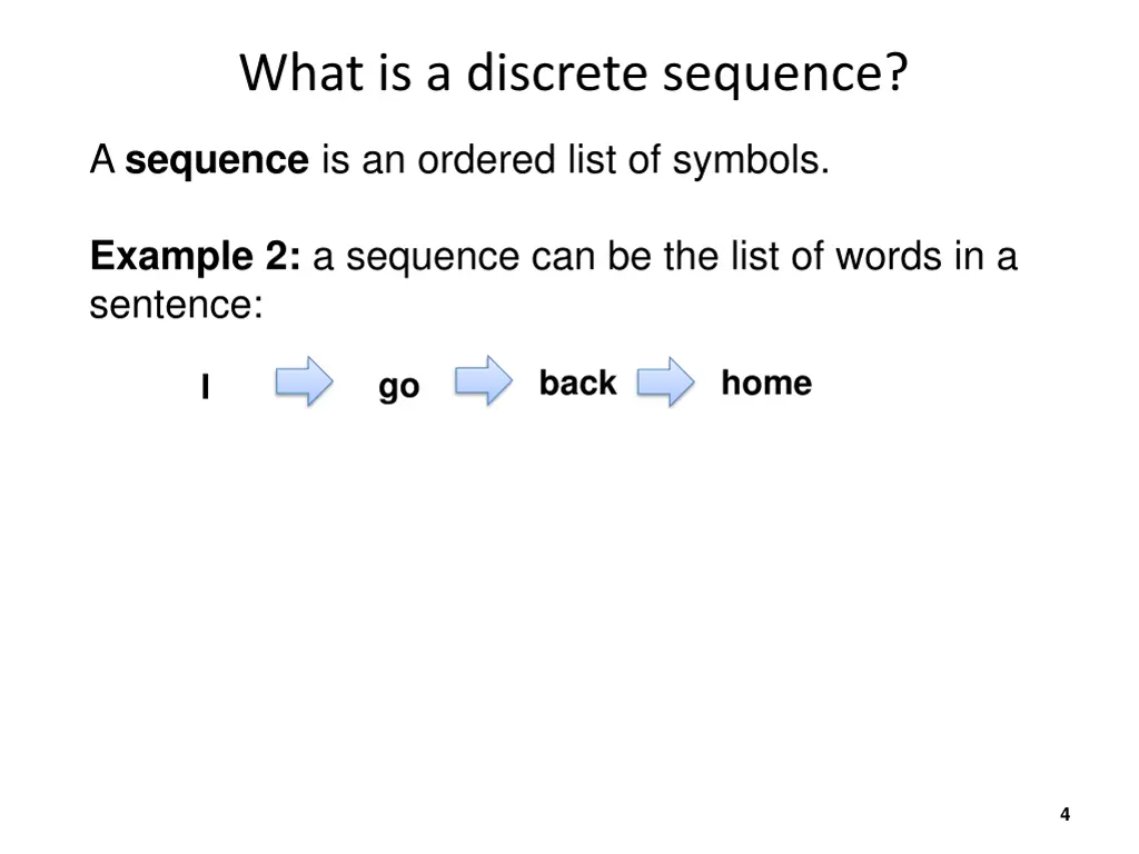 what is a discrete sequence 1