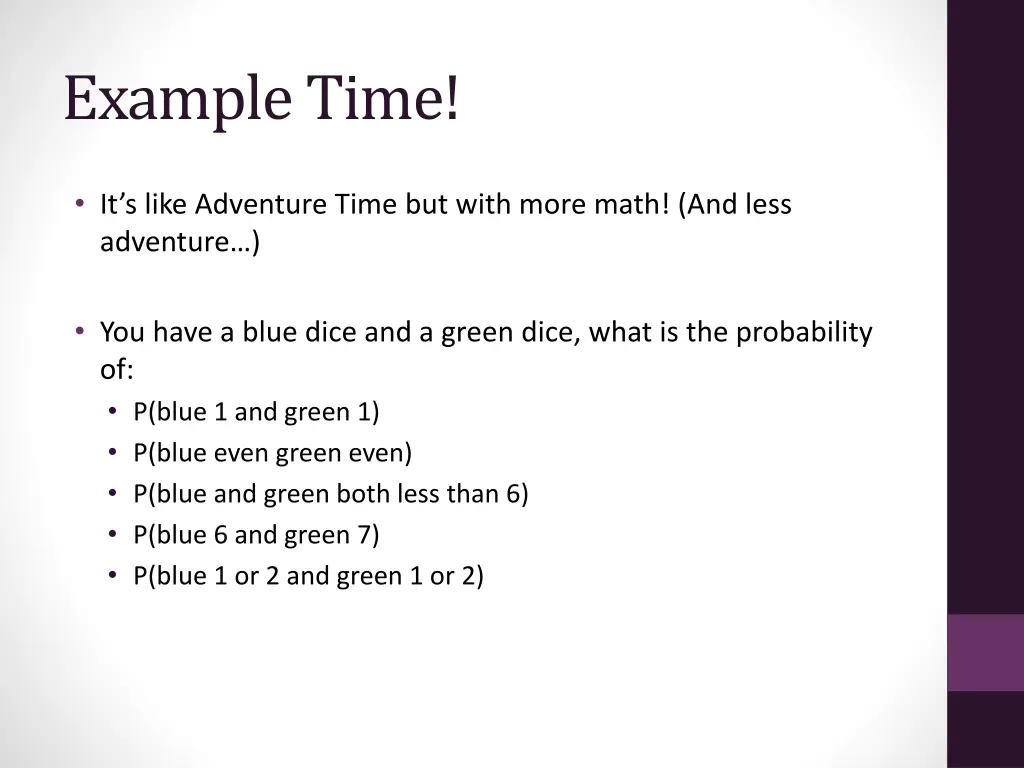 example time