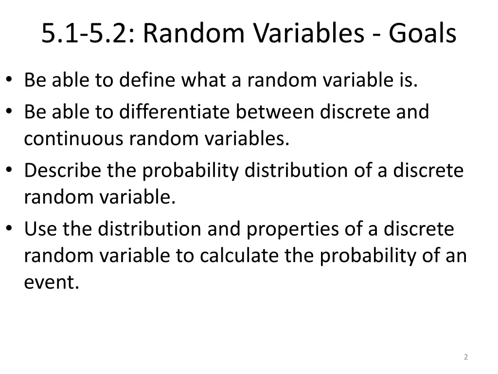 5 1 5 2 random variables goals