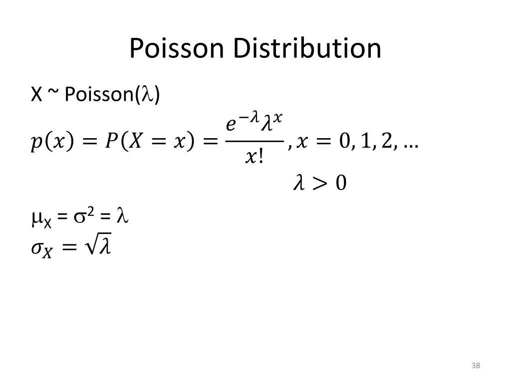 poisson distribution