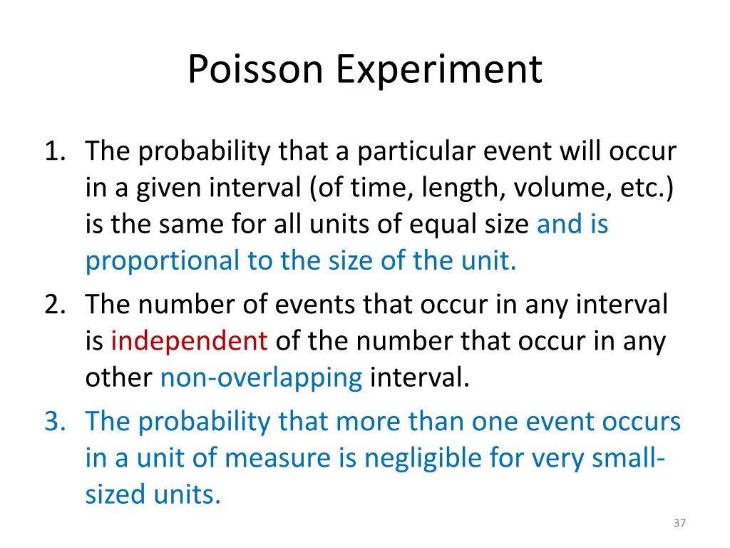 poisson experiment