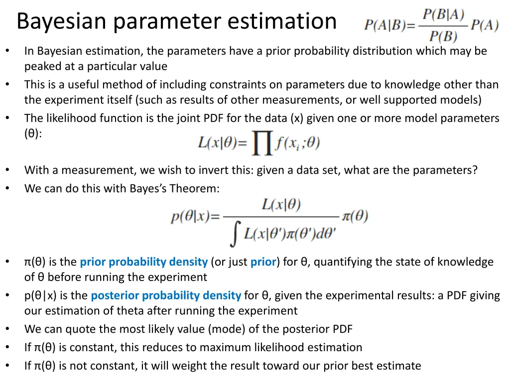 bayesian parameter estimation