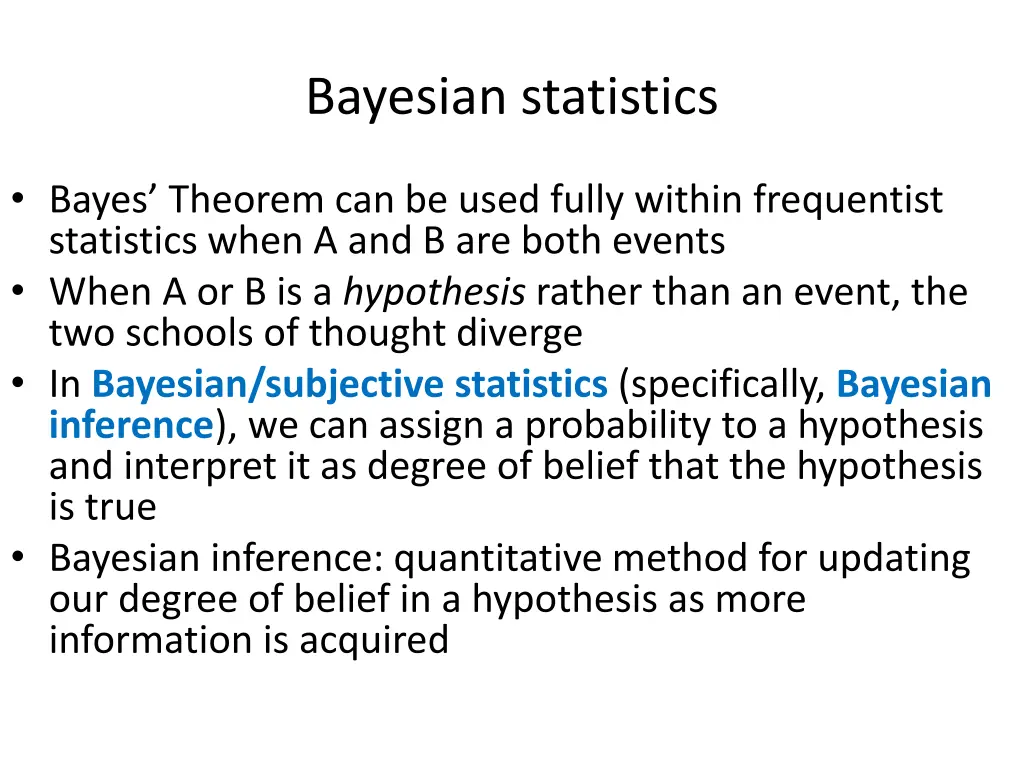 bayesian statistics