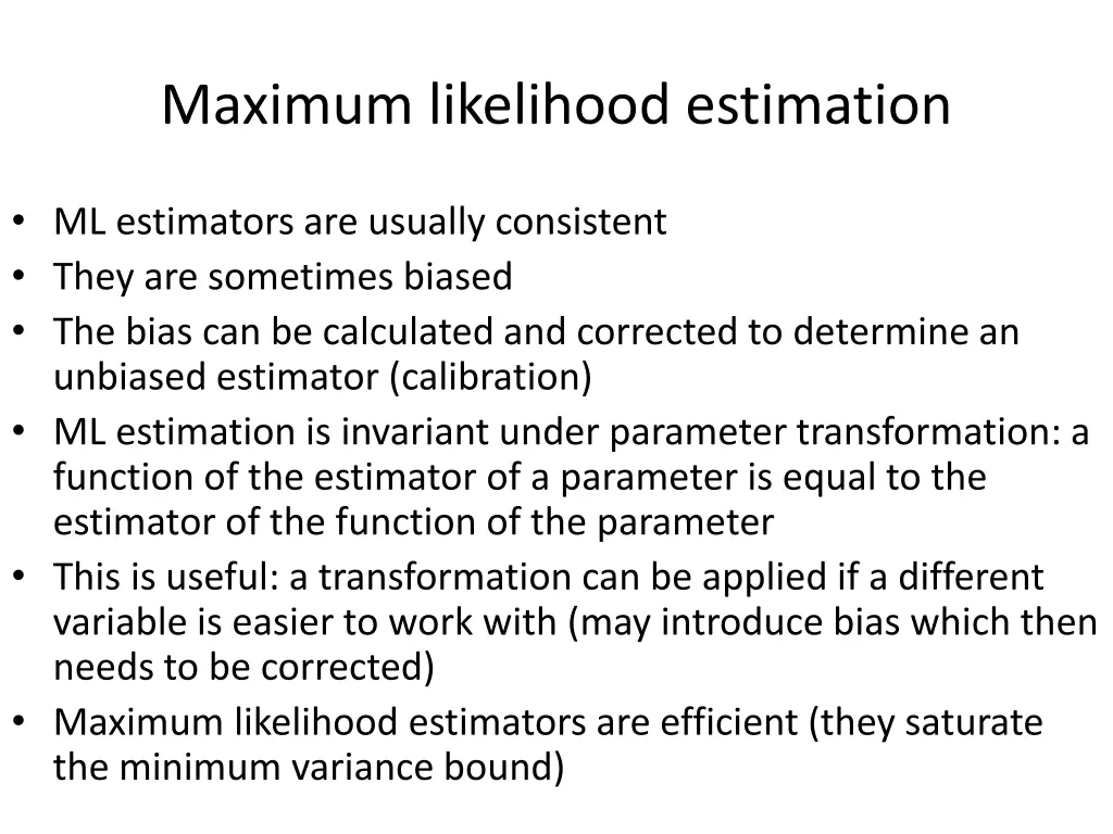 maximum likelihood estimation 1