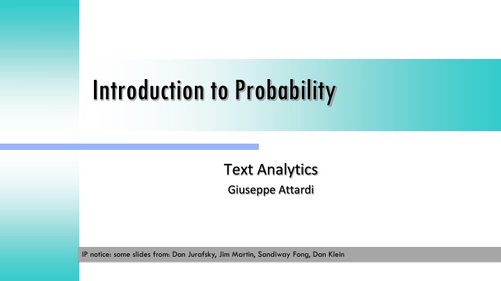 introduction to probability