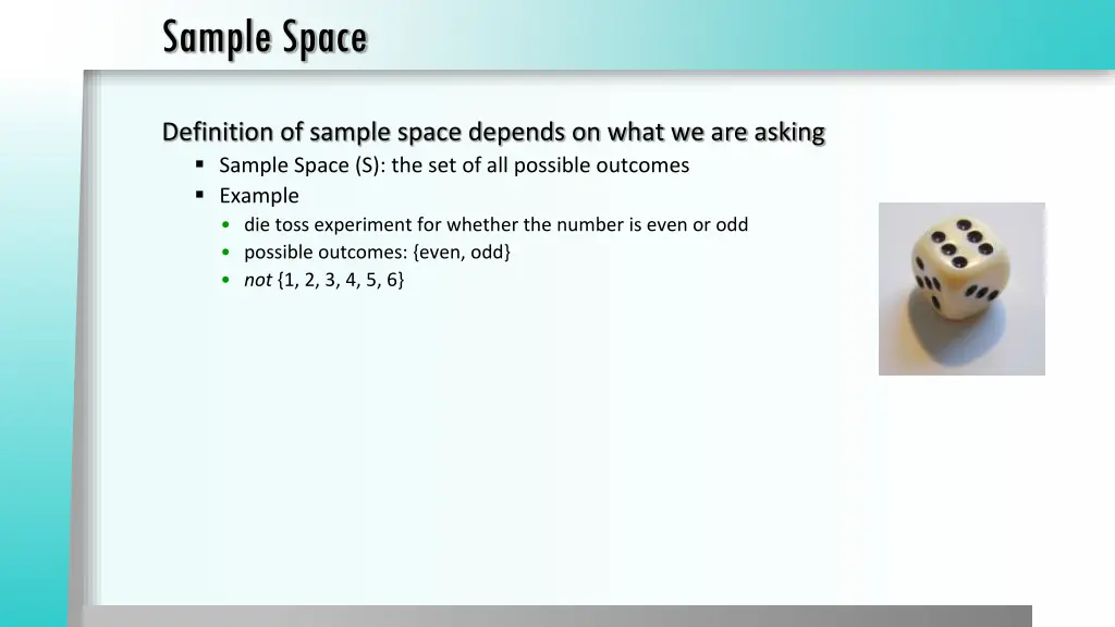 sample space