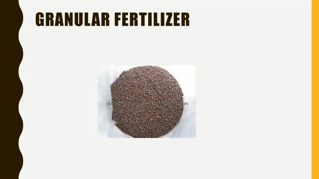 granular fertilizer