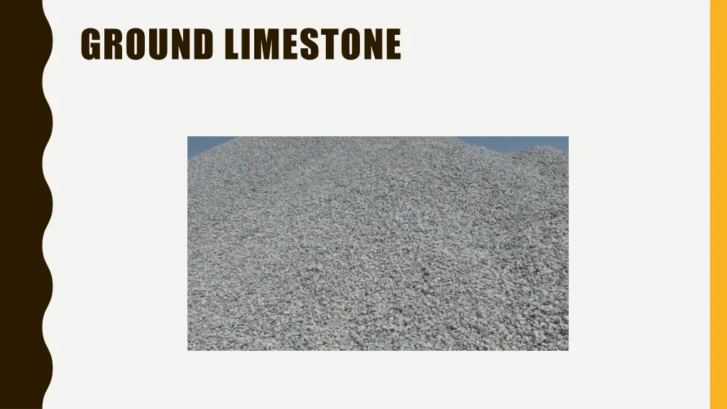 ground limestone