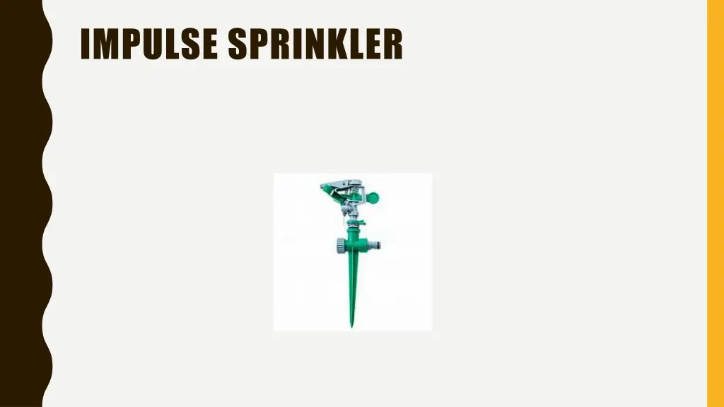 impulse sprinkler