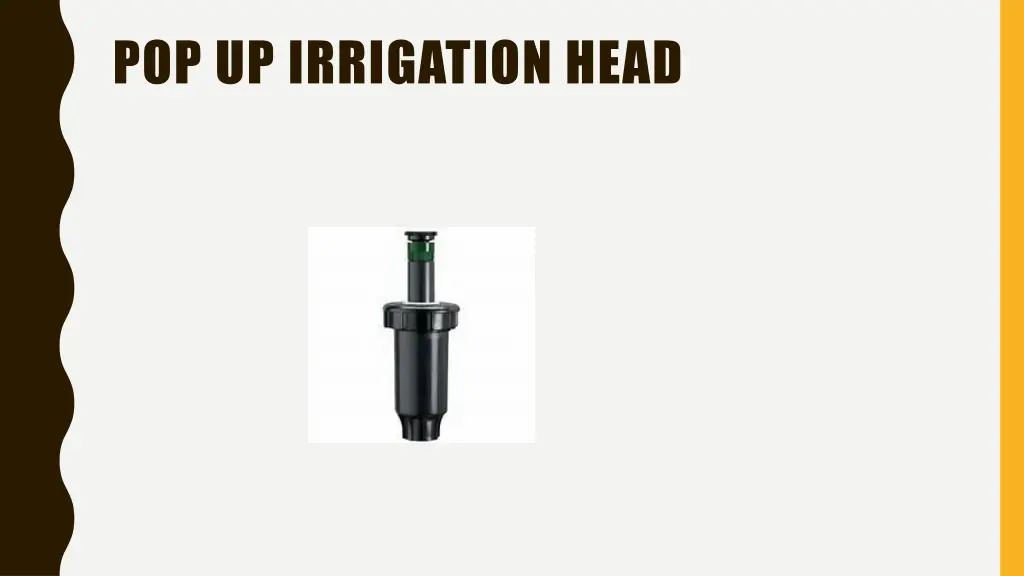 pop up irrigation head