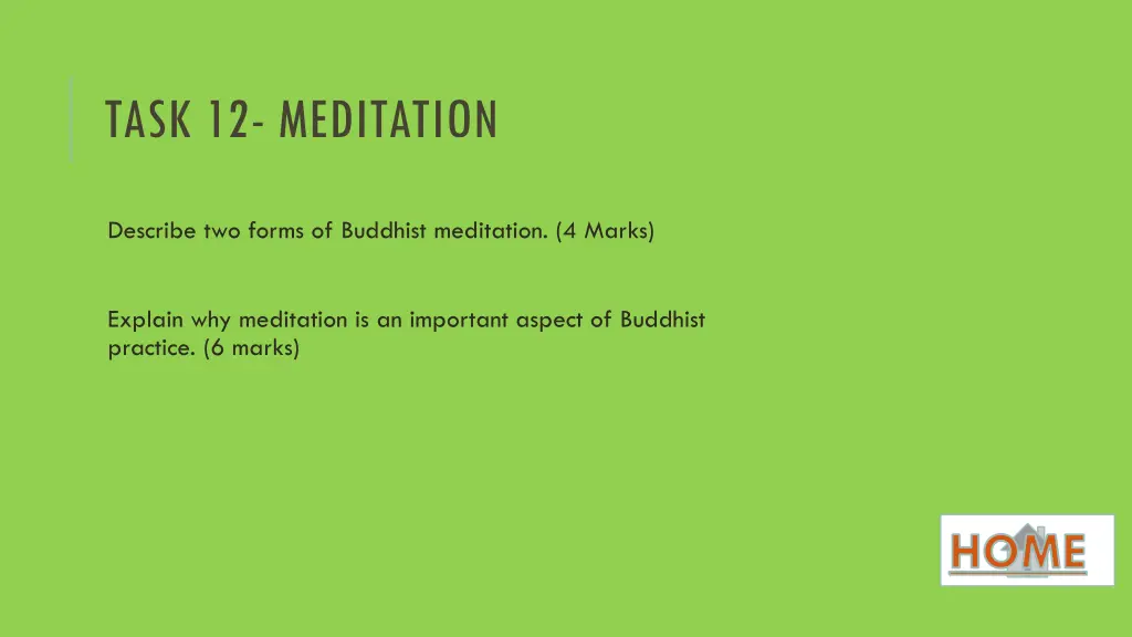 task 12 meditation