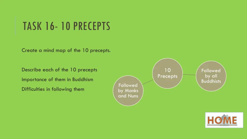 task 16 10 precepts