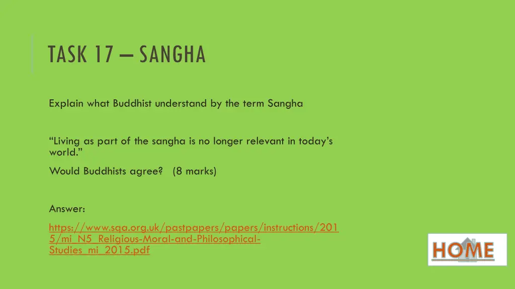 task 17 sangha