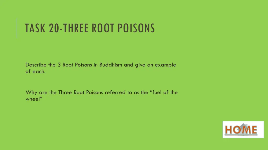 task 20 three root poisons