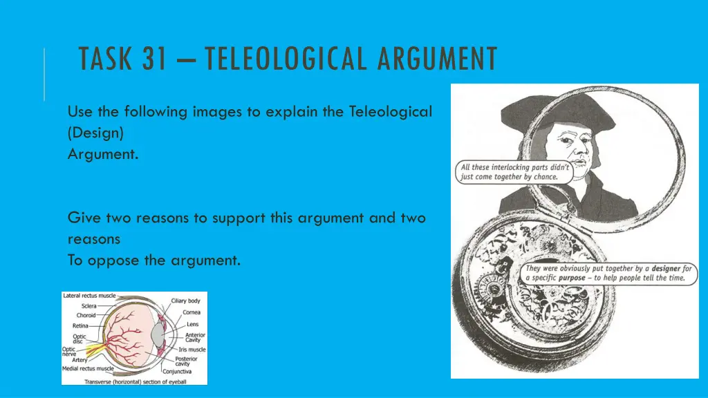task 31 teleological argument