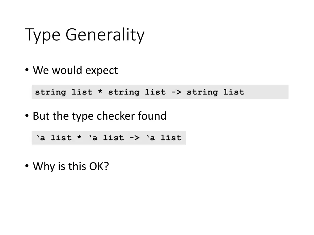 type generality 1